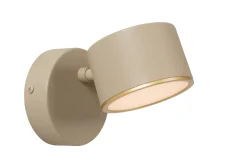 GIAN - Wandlamp - LED Dimb. - Taupe*Lucide Fashion