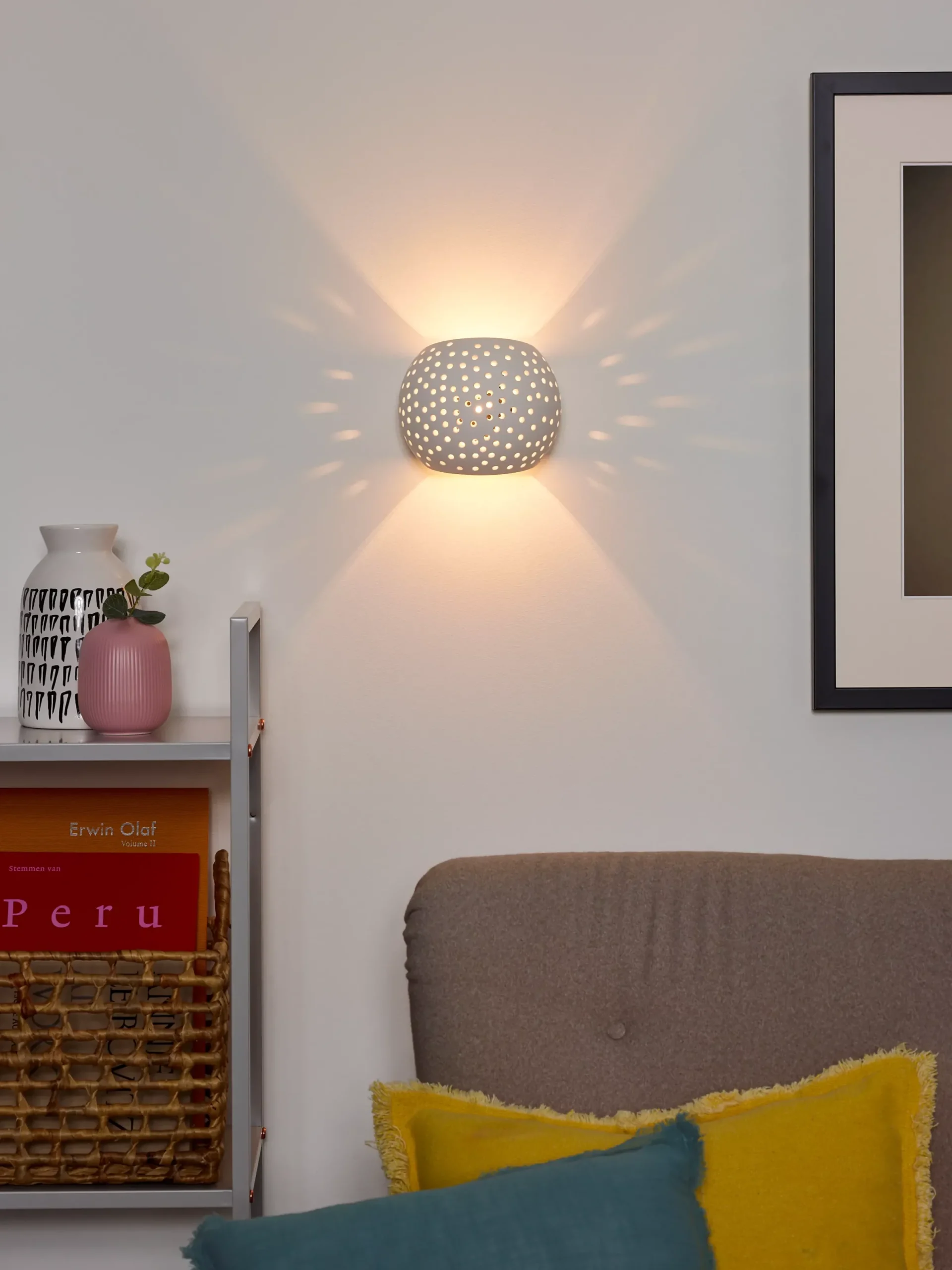 GIPSY - Wandlamp - 1xG9 - Wit*Lucide Store