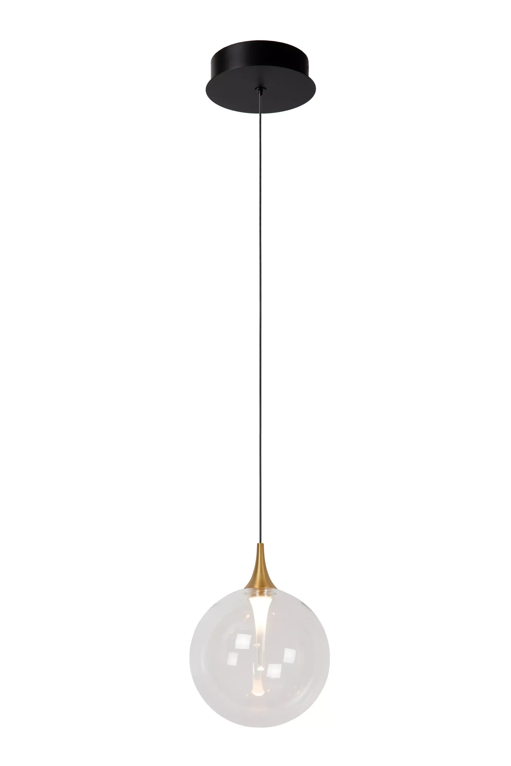 GISELA - Hanglamp - Ø 16 cm - LED - 1x5W 2700K - Transparant*Lucide Sale