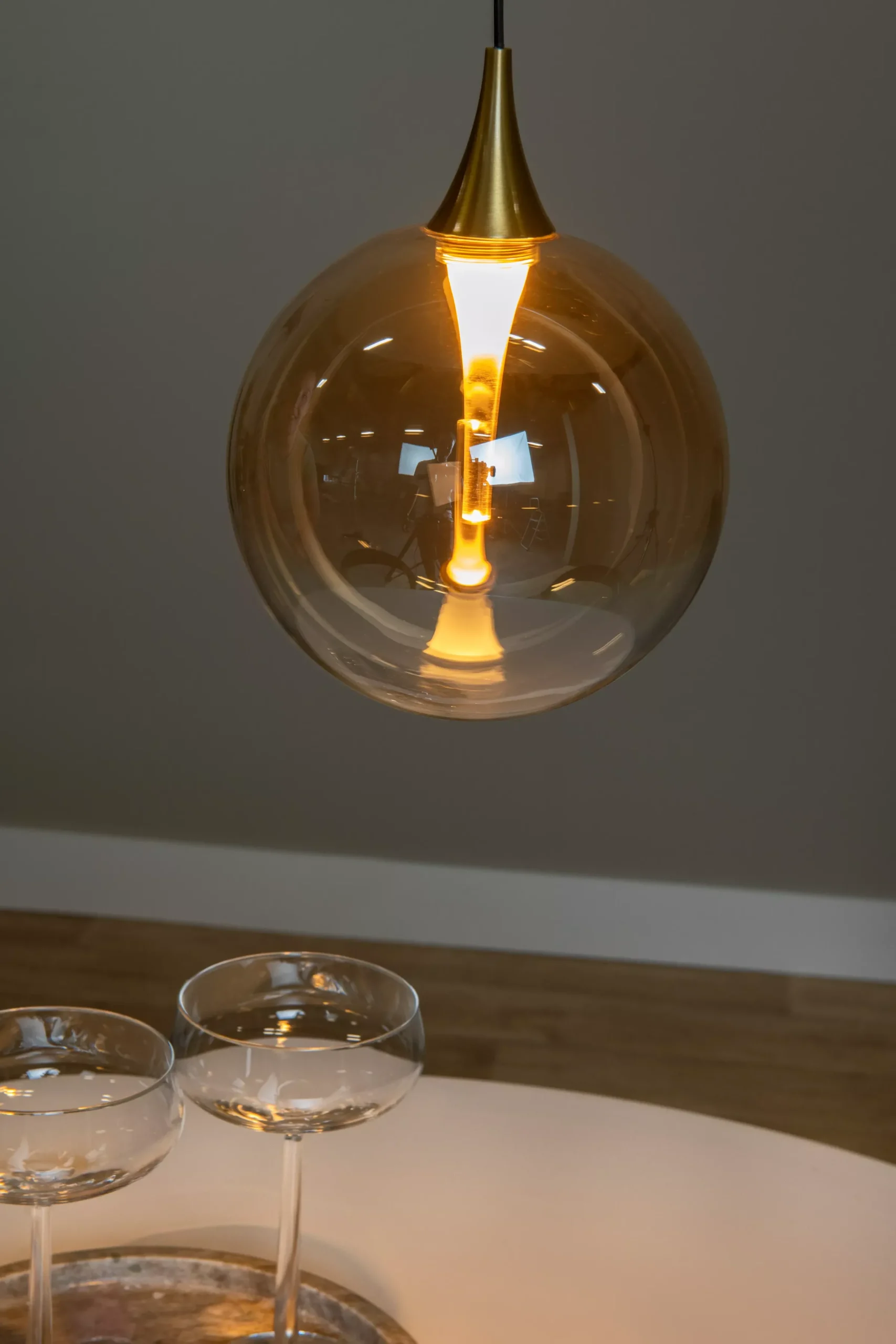 GISELA - Hanglamp - Ø 16 cm - LED - 1x5W 2700K - Amber*Lucide Best