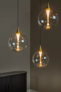 GISELA - Hanglamp - Ø 36 cm - LED Dimb. - 3x4,3W 2700K - Transparant*Lucide Best