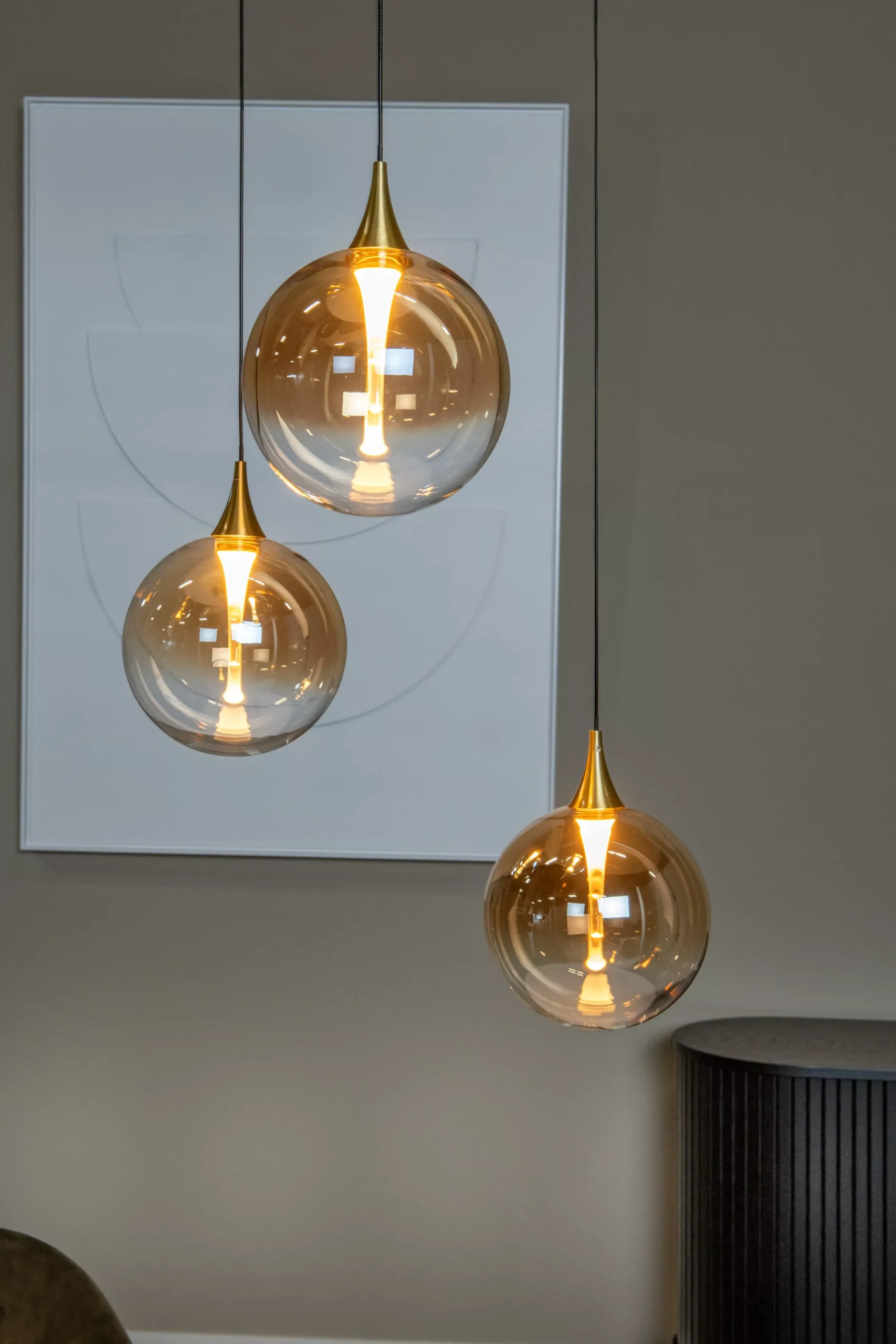 GISELA - Hanglamp - Ø 36 cm - LED Dimb. - 3x4,3W 2700K - Amber*Lucide Discount