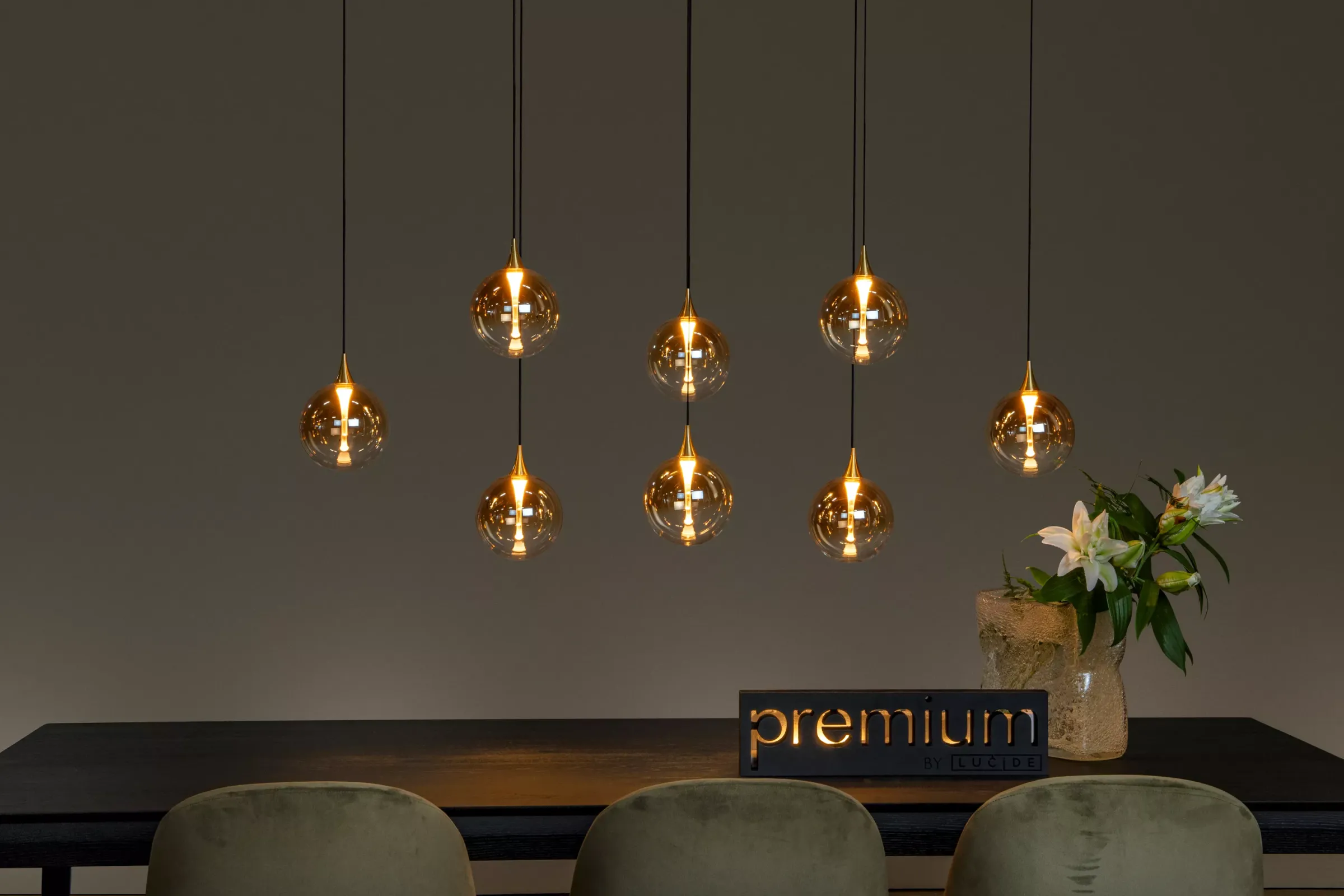 GISELA - Hanglamp - LED Dimb. - 8x3,9W 2700K - Amber*Lucide Cheap