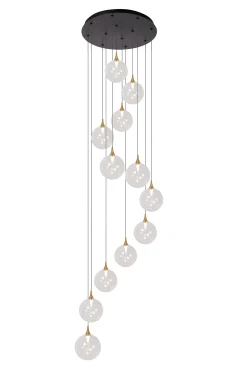 GISELA - Hanglamp - Ø 61 cm - LED Dimb. - 12x3,5W 2700K - Transparant*Lucide Hot
