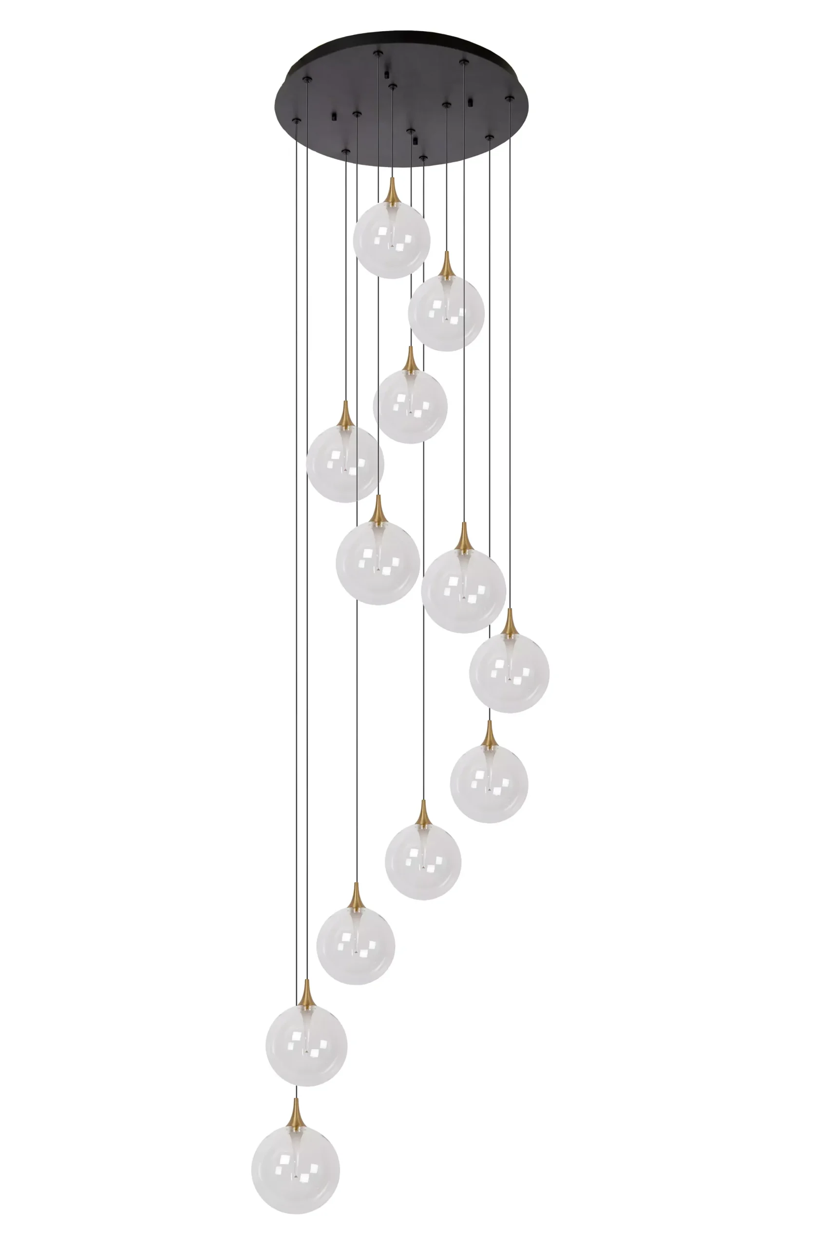 GISELA - Hanglamp - Ø 61 cm - LED Dimb. - 12x3,5W 2700K - Transparant*Lucide Hot
