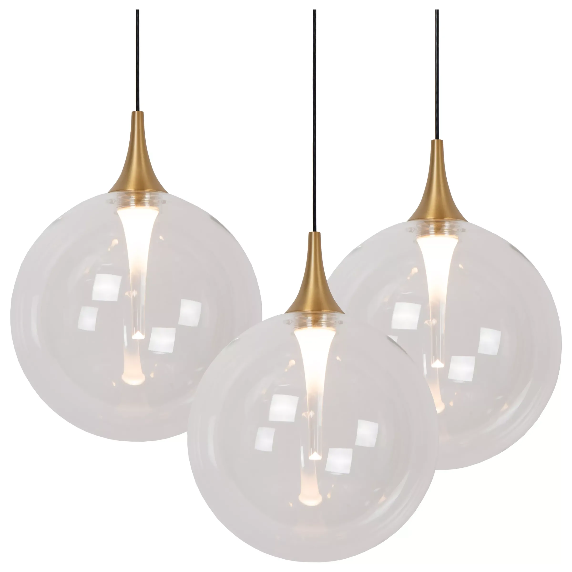 GISELA - Hanglamp - Ø 61 cm - LED Dimb. - 12x3,5W 2700K - Transparant*Lucide Hot