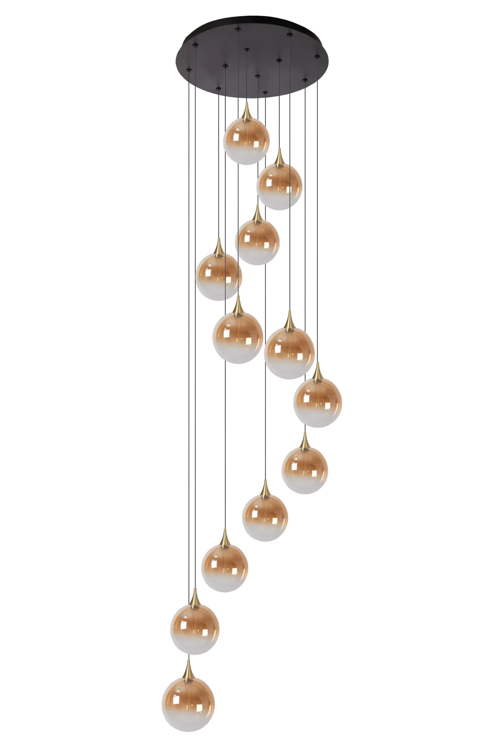 GISELA - Hanglamp - Ø 61 cm - LED Dimb. - 12x3,5W 2700K - Amber*Lucide Hot
