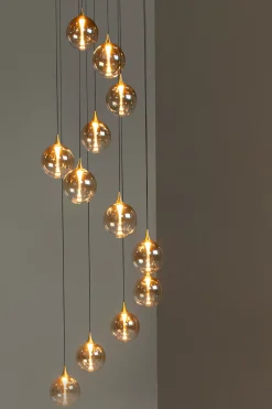 GISELA - Hanglamp - Ø 61 cm - LED Dimb. - 12x3,5W 2700K - Amber*Lucide Hot