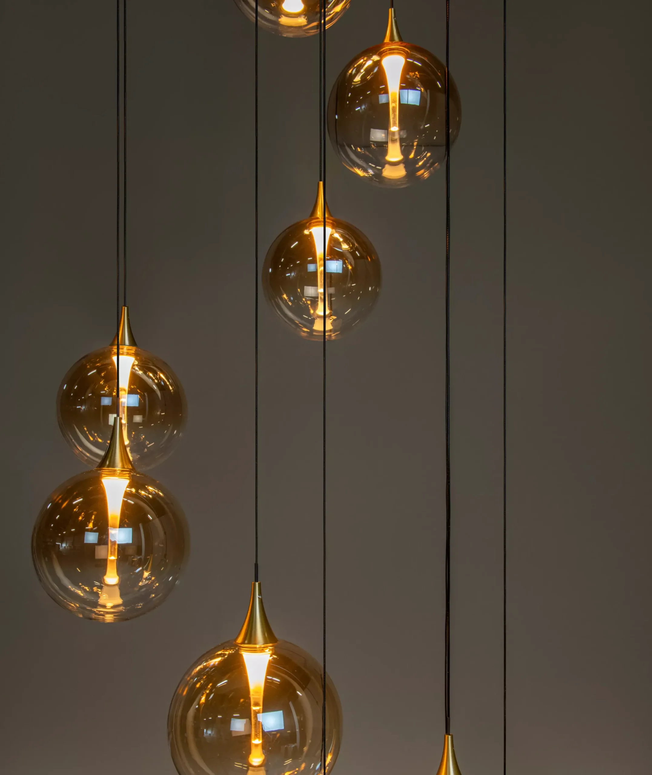 GISELA - Hanglamp - Ø 61 cm - LED Dimb. - 12x3,5W 2700K - Amber*Lucide Hot