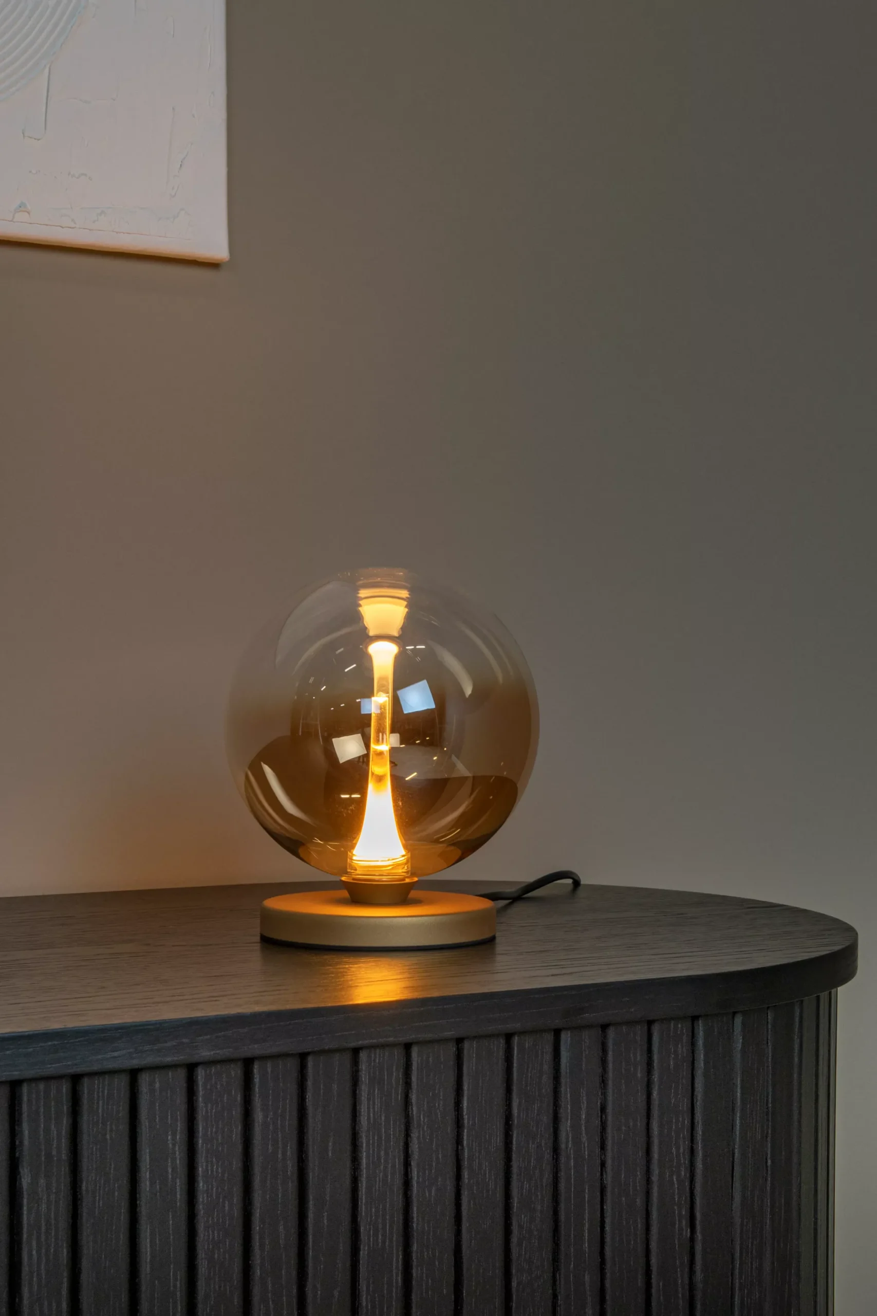 GISELA - Tafellamp - Ø 16 cm - LED Dimb. - 1x5W 2700K - Amber*Lucide Clearance