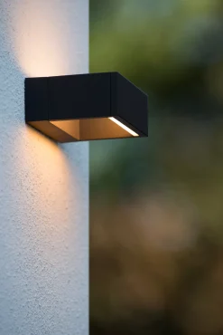 GOA - Wandlamp Binnen/Buiten - LED - 1x10W 3000K - IP54 - Antraciet*Lucide Clearance