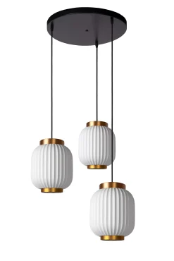 GOSSE - Hanglamp - 3xE27 - Wit*Lucide Hot