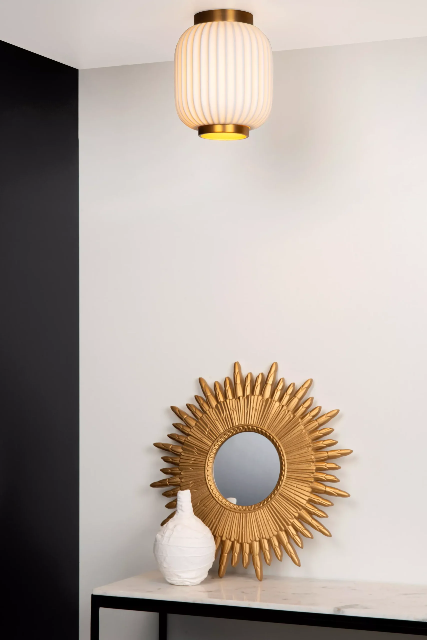 GOSSE - Plafonnière - Ø 19,5 cm - 1xE27 - Wit*Lucide Store