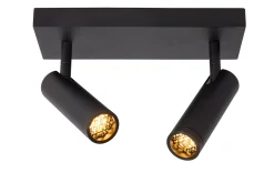 GRADO - Plafondspot - 2xGU10 (MR11) - Zwart*Lucide Cheap