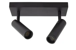GRADO - Plafondspot - 2xGU10 (MR11) - Zwart*Lucide Cheap