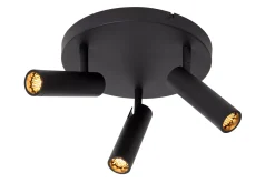GRADO - Plafondspot - Ø 25 cm - 3xGU10 (MR11) - Zwart*Lucide Best