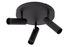 GRADO - Plafondspot - Ø 25 cm - 3xGU10 (MR11) - Zwart*Lucide Best