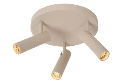 GRADO - Plafondspot - Ø 25 cm - 3xGU10 (MR11) - Taupe*Lucide Cheap
