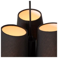 GREGORY - Hanglamp - Ø 34,3 cm - 3xE27 - Zwart*Lucide Discount
