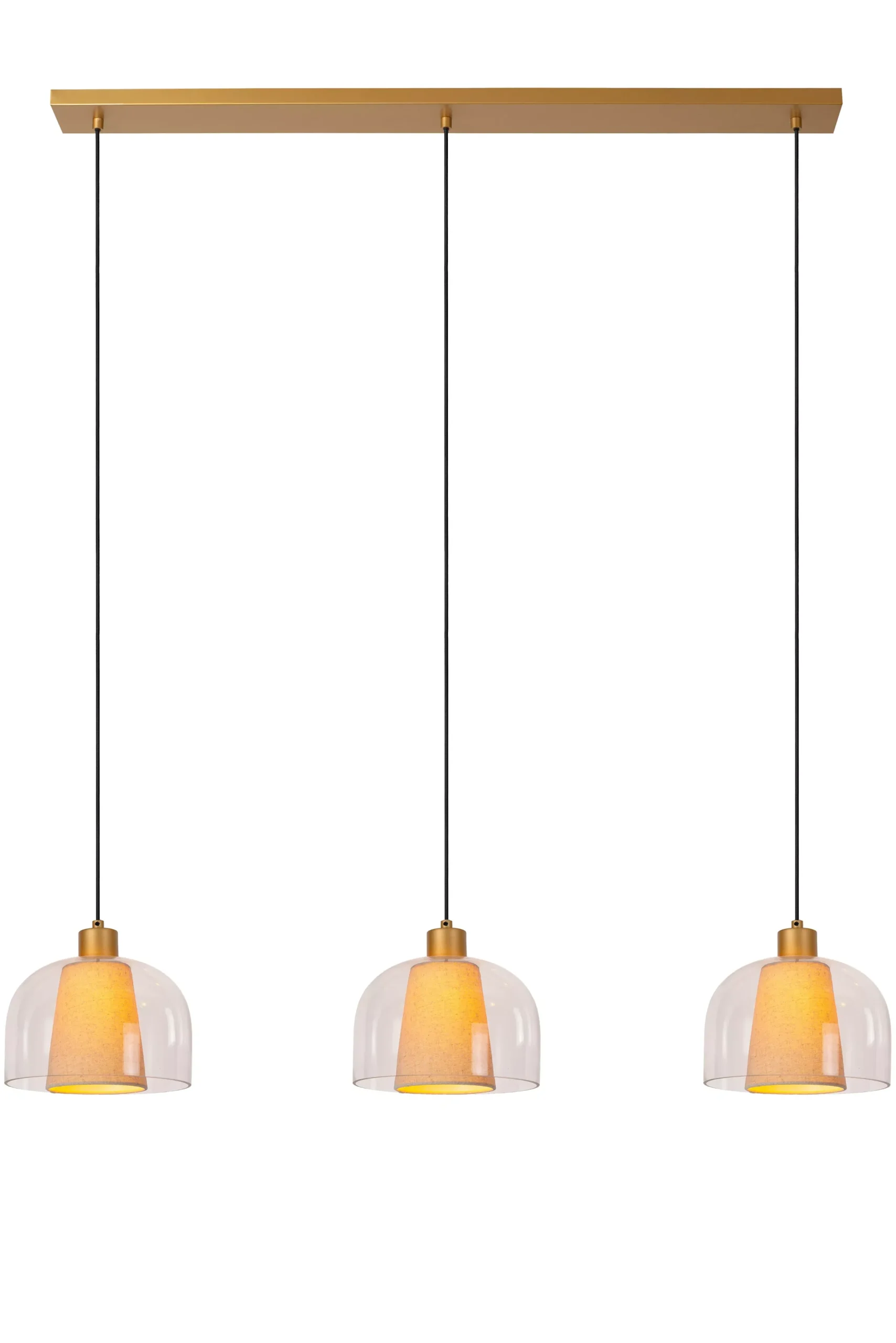 GUNHILD - Hanglamp - 3xE27 - Transparant*Lucide Best