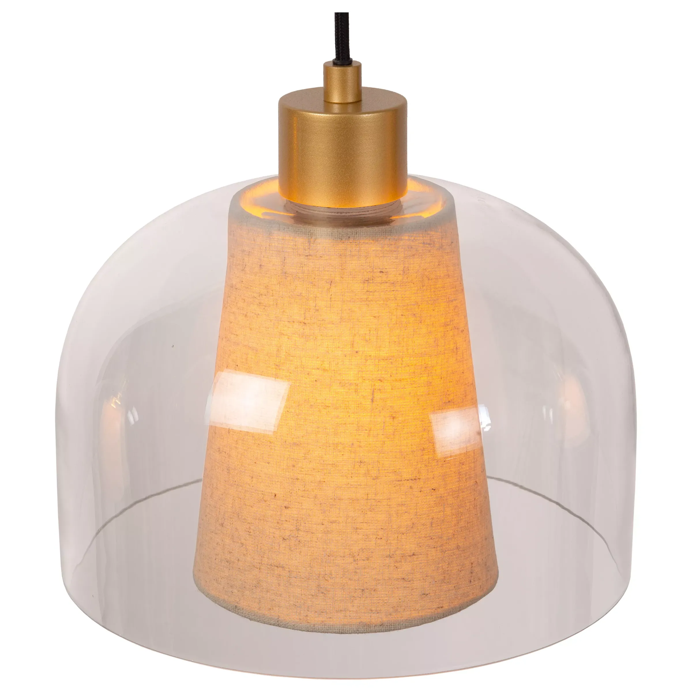 GUNHILD - Hanglamp - 3xE27 - Transparant*Lucide Best