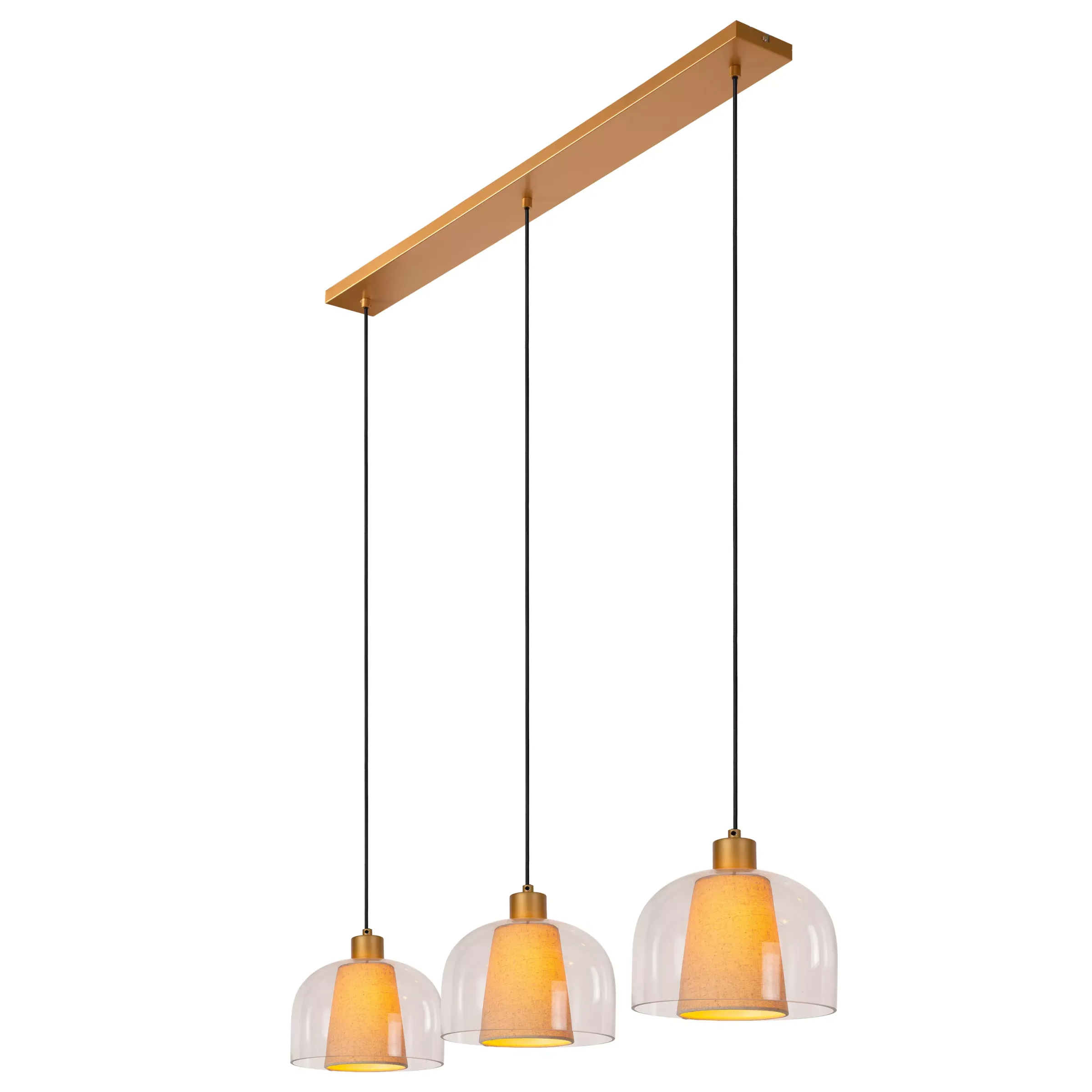 GUNHILD - Hanglamp - 3xE27 - Transparant*Lucide Best