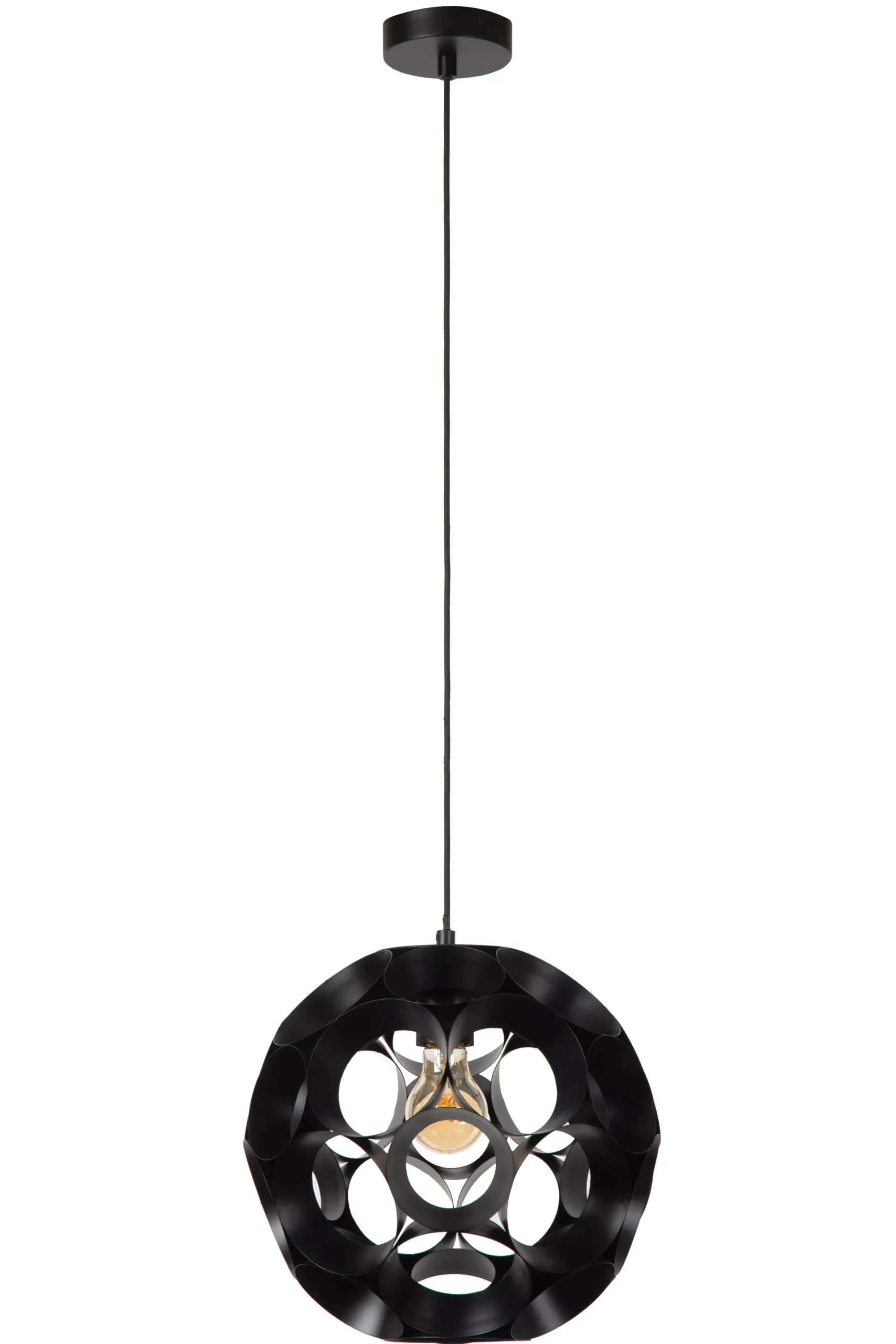 HANNELORE - Hanglamp - Ø 30 cm - 1xE27 - Zwart*Lucide Cheap