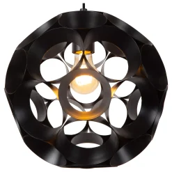 HANNELORE - Hanglamp - Ø 30 cm - 1xE27 - Zwart*Lucide Cheap