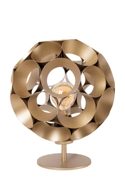 HANNELORE - Tafellamp - Ø 25 cm - 1xE27 - Mat Goud / Messing*Lucide Best