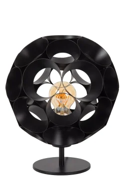 HANNELORE - Tafellamp - Ø 25 cm - 1xE27 - Zwart*Lucide Outlet