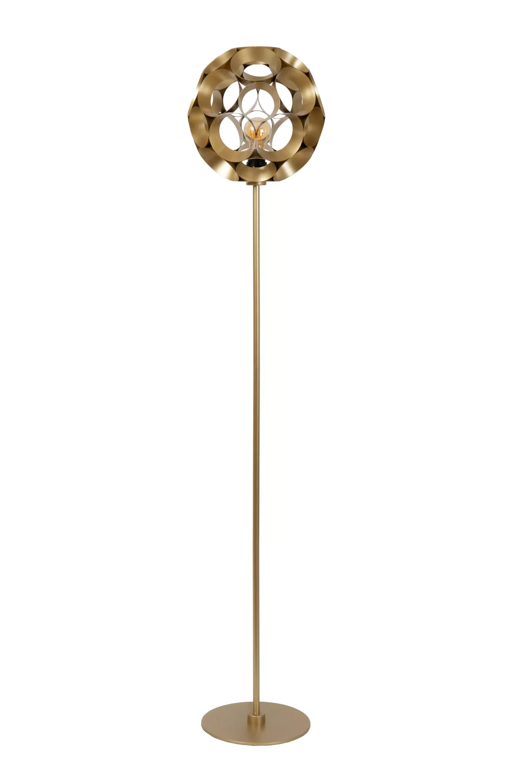 HANNELORE - Vloerlamp - Ø 30 cm - 1xE27 - Mat Goud / Messing*Lucide Flash Sale