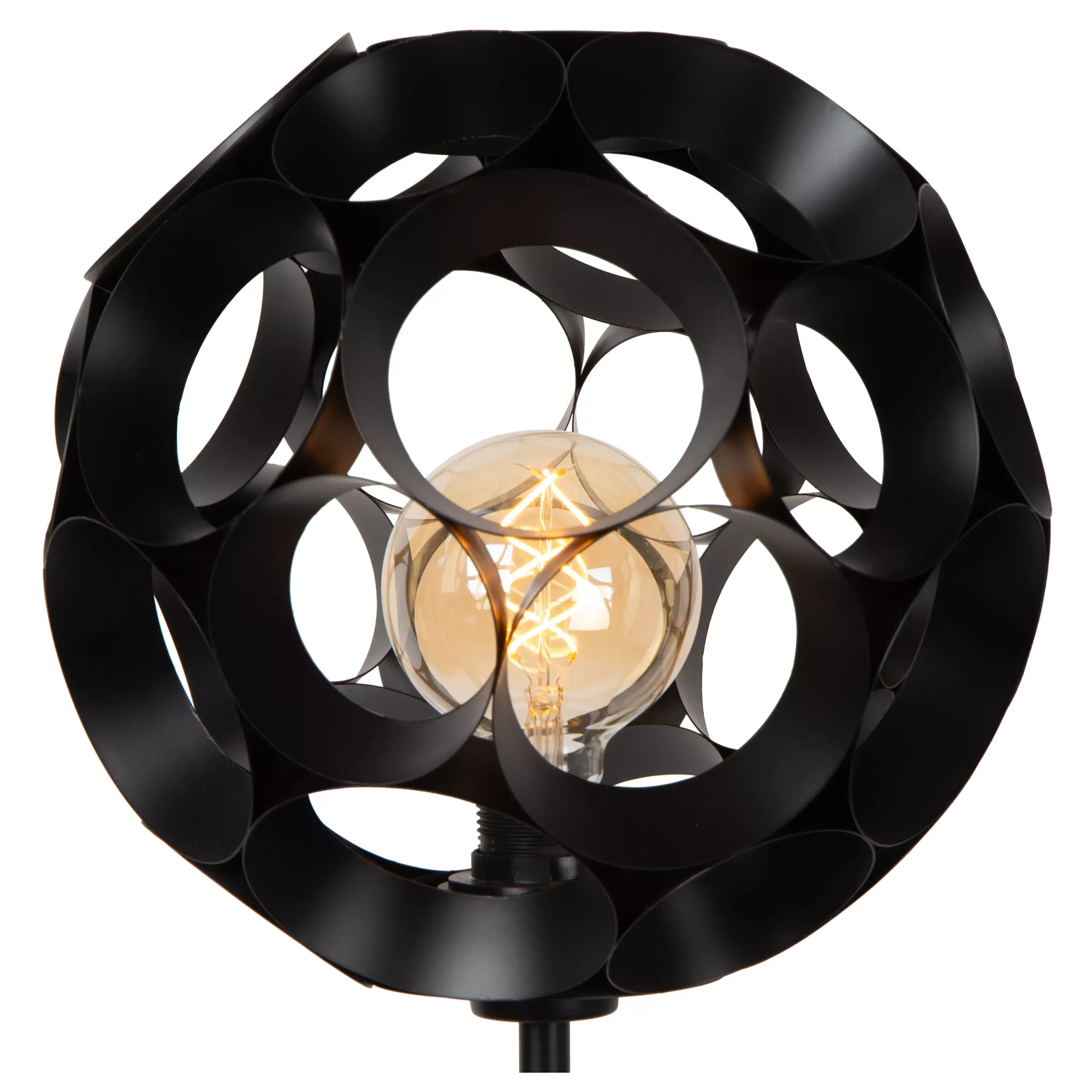 HANNELORE - Vloerlamp - Ø 30 cm - 1xE27 - Zwart*Lucide Shop