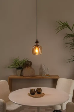 ILONA - Hanglamp - Ø 18 cm - 1xE27 - Amber*Lucide Discount