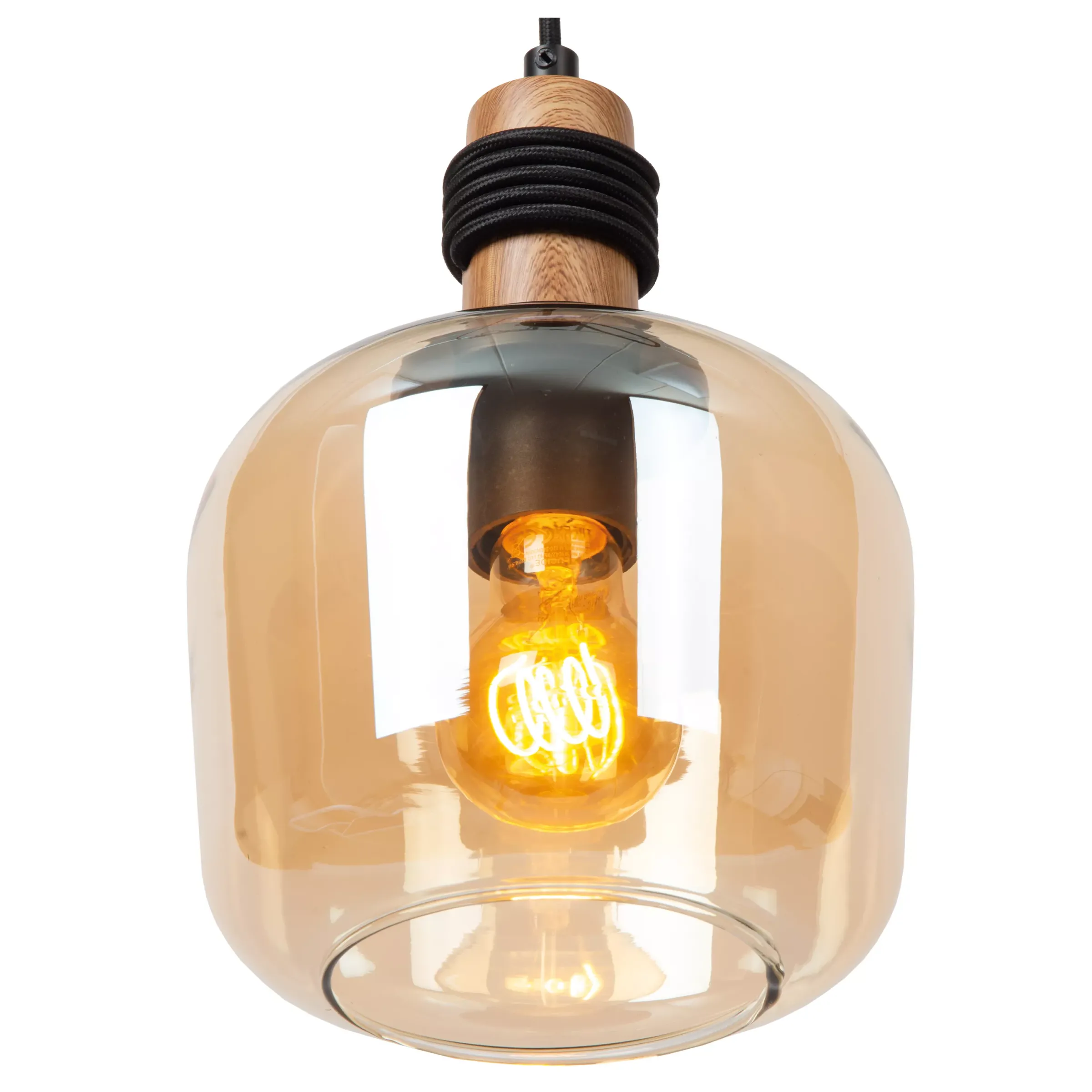 ILONA - Hanglamp - Ø 18 cm - 1xE27 - Amber*Lucide Discount