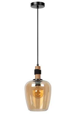 ILONA - Hanglamp - Ø 22 cm - 1xE27 - Amber*Lucide Shop