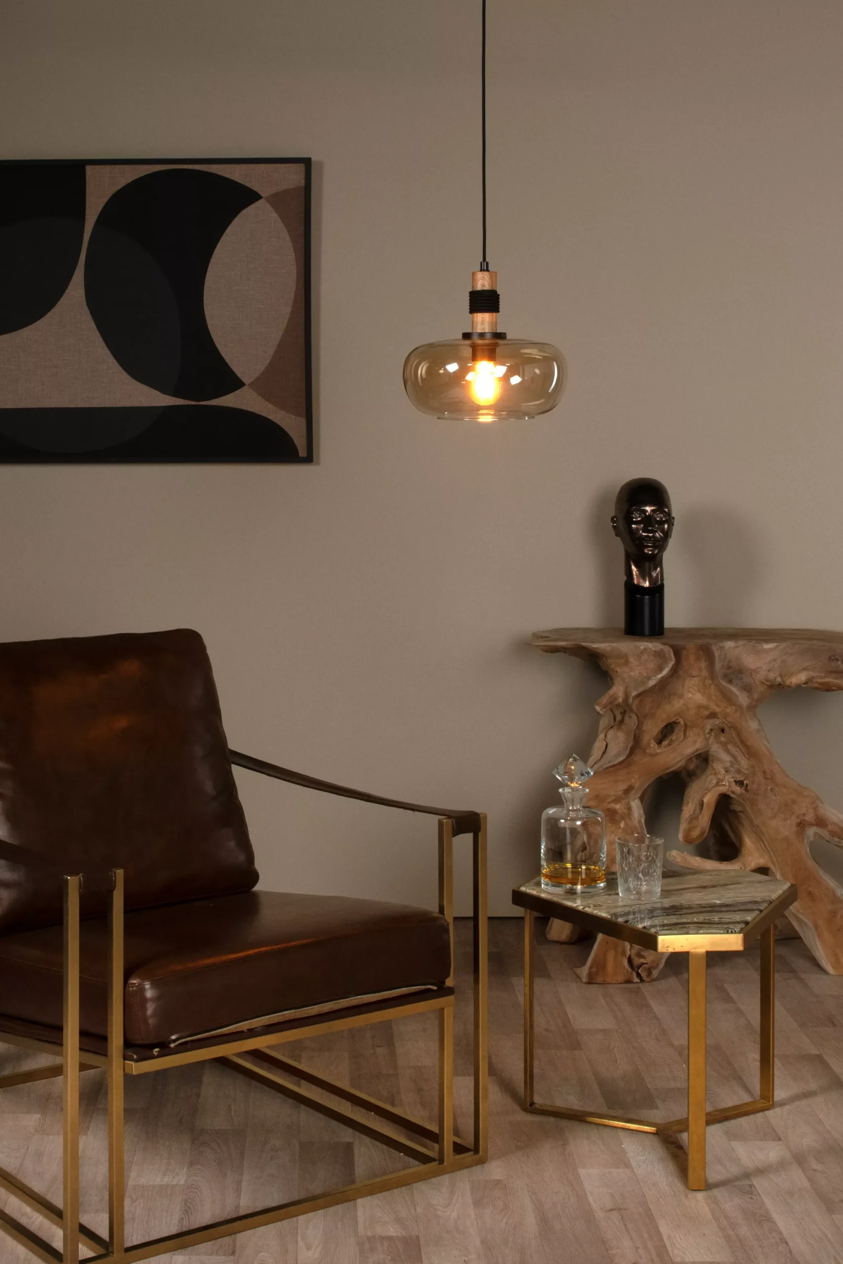 ILONA - Hanglamp - Ø 30 cm - 1xE27 - Amber*Lucide Clearance