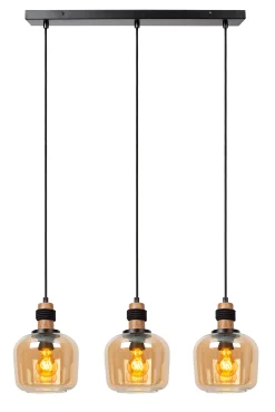 ILONA - Hanglamp - 3xE27 - Amber*Lucide Discount