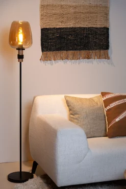ILONA - Vloerlamp - Ø 34 cm - 1xE27 - Amber*Lucide Fashion