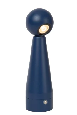 IPSOS - Oplaadbare Tafellamp - Accu/Batterij - LED Dim to warm - 1x3W 3000K/3200K - Blauw*Lucide Outlet