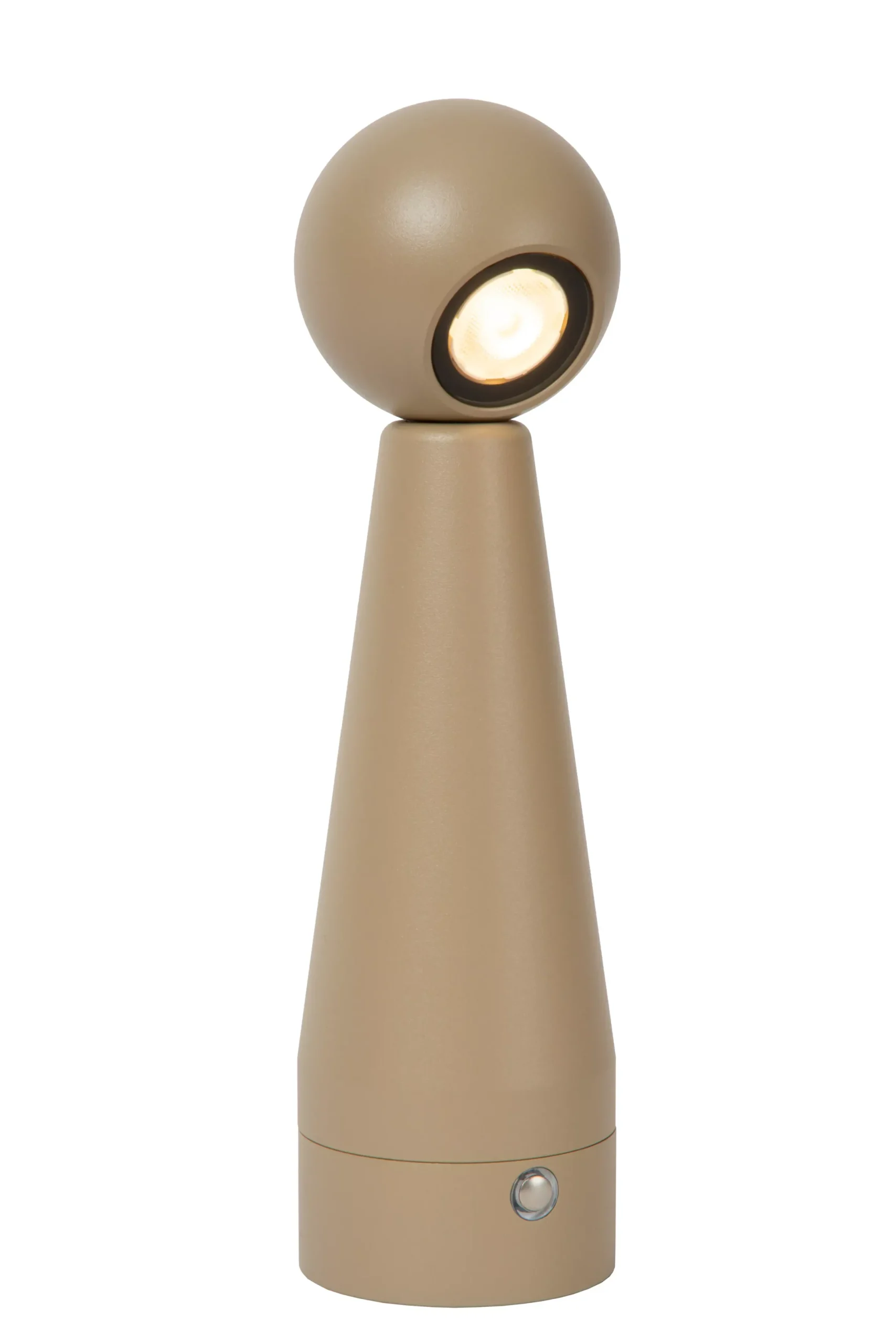 IPSOS - Oplaadbare Tafellamp - Accu/Batterij - LED Dim to warm - 1x3W 3000K/3200K - Taupe*Lucide Outlet