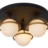 ISOBEL - Plafonnière Badkamer - Ø 38 cm - 3xG9 - IP44 - Zwart*Lucide Cheap