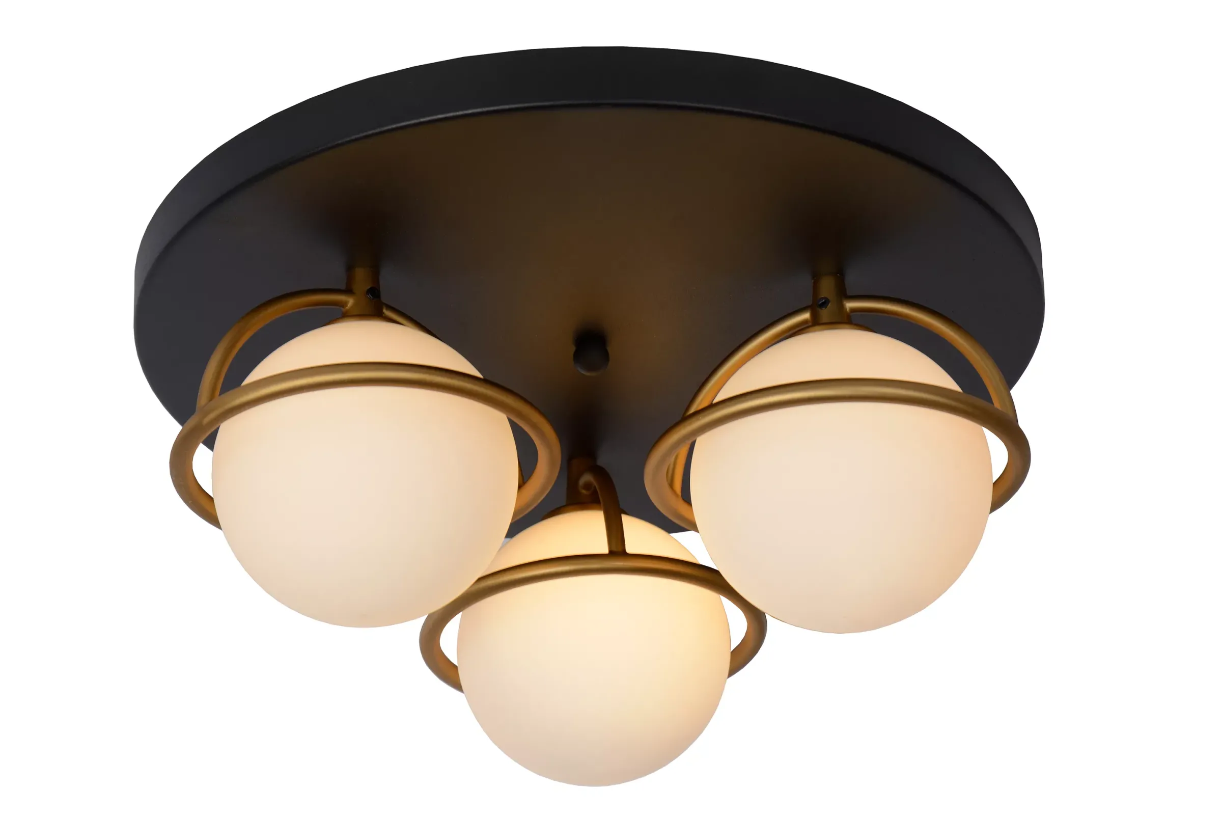 ISOBEL - Plafonnière Badkamer - Ø 38 cm - 3xG9 - IP44 - Zwart*Lucide Cheap
