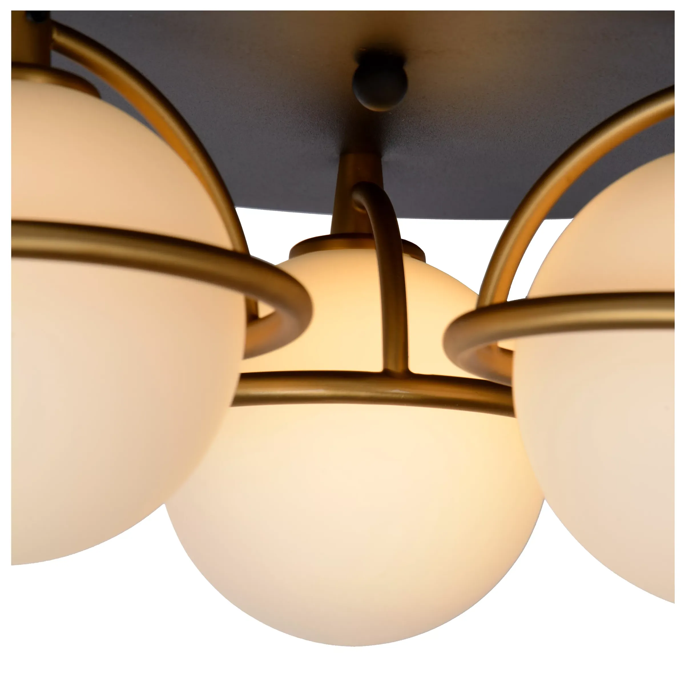 ISOBEL - Plafonnière Badkamer - Ø 38 cm - 3xG9 - IP44 - Zwart*Lucide Cheap