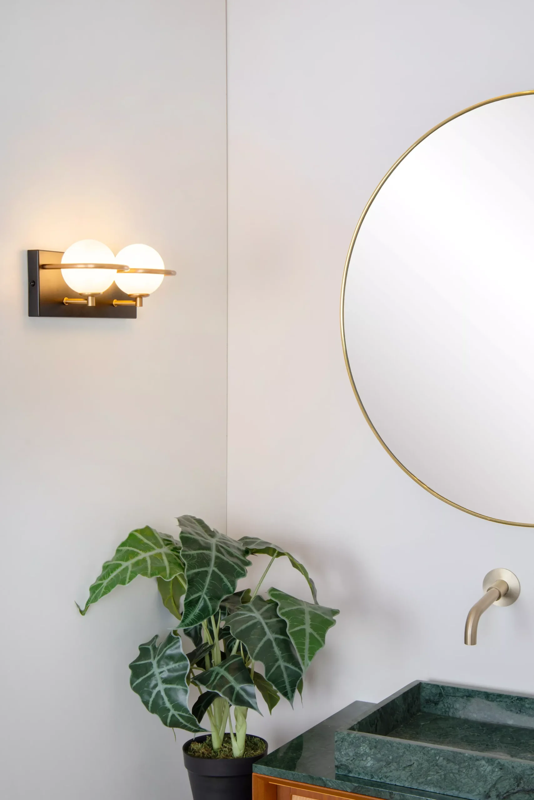 ISOBEL - Wandlamp Badkamer - 2xG9 - IP44 - Zwart*Lucide Best Sale