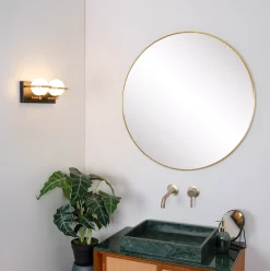 ISOBEL - Wandlamp Badkamer - 2xG9 - IP44 - Zwart*Lucide Best Sale
