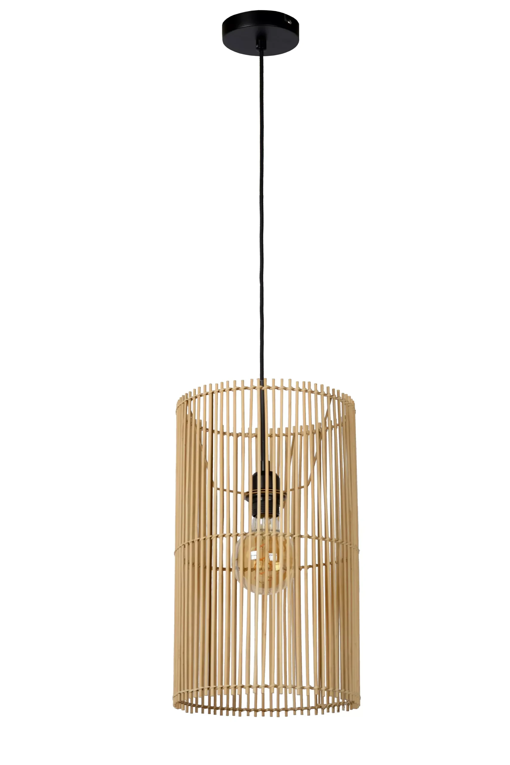 JANTINE - Hanglamp - Ø 26 cm - 1xE27 - Naturel*Lucide Online