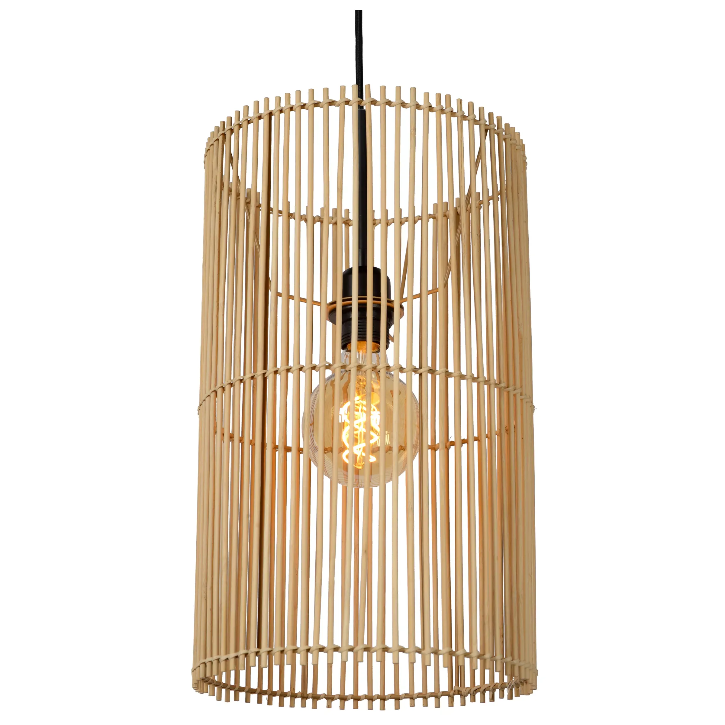 JANTINE - Hanglamp - Ø 26 cm - 1xE27 - Naturel*Lucide Online