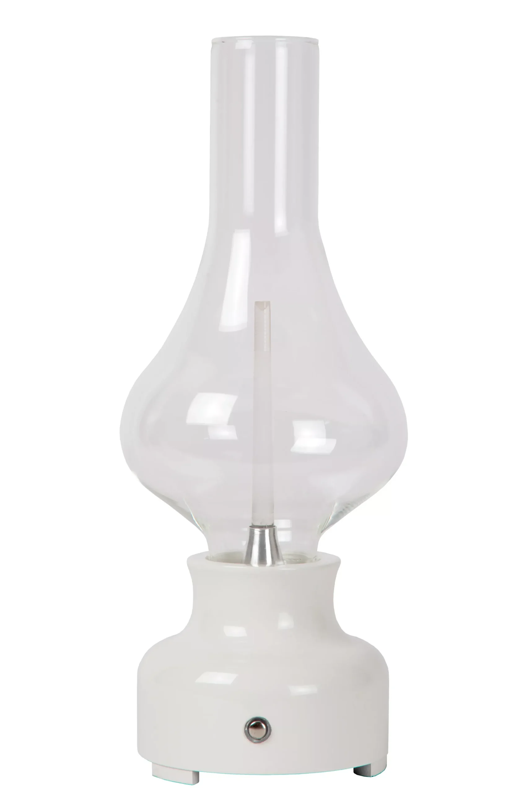 JASON - Oplaadbare Tafellamp - Accu/Batterij - Ø 12 cm - LED 3 StepDim - 1x2W 3000K - Wit*Lucide Sale