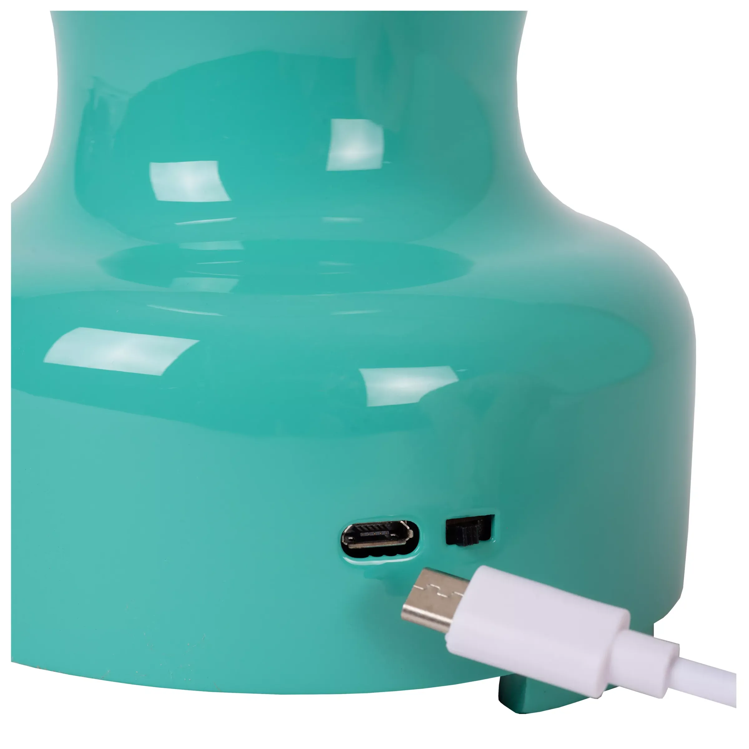 JASON - Oplaadbare Tafellamp - Accu/Batterij - Ø 12 cm - LED 3 StepDim - 1x2W 3000K - Turkoois*Lucide Fashion
