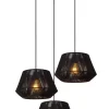JESSICA - Hanglamp - Ø 35,5 cm - 3xE27 - Zwart*Lucide Cheap
